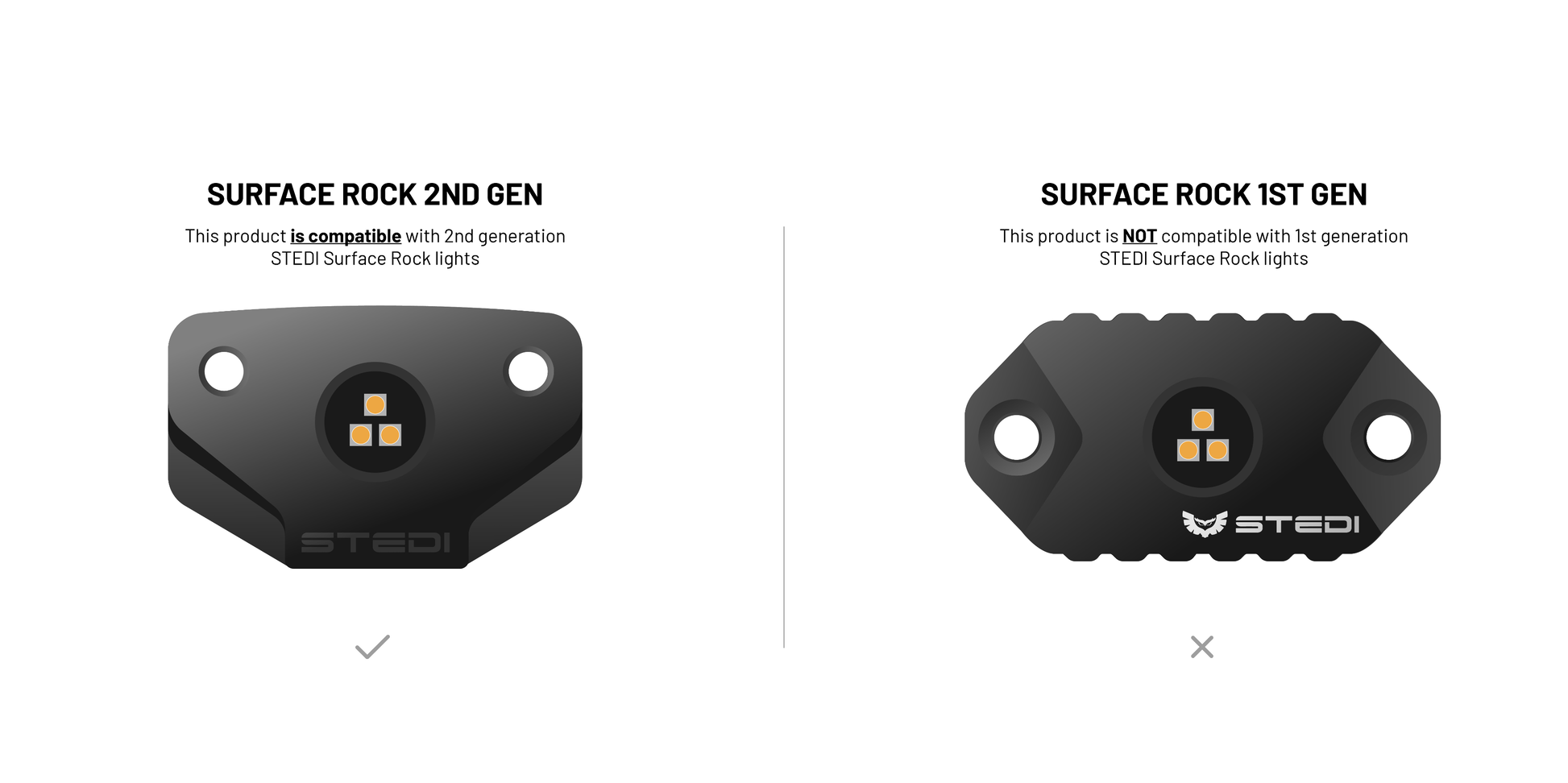 STEDI Roof Rack Light Bracket | Surface Rock Light
